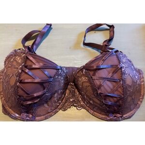 Adore‎ Me Lace Bra Push Up Corset Style Accents 32DDD